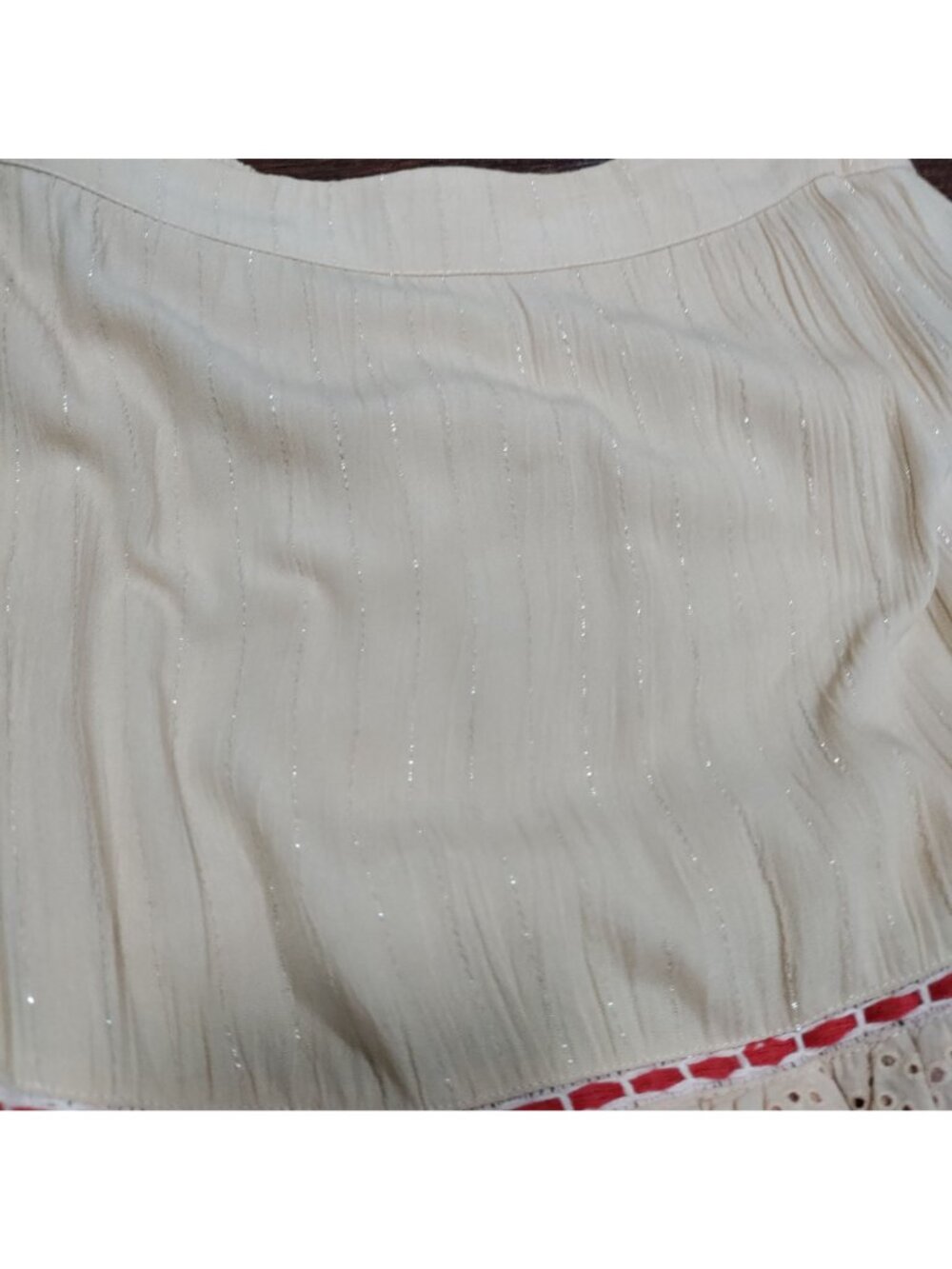Blank By Anthropologie Boho Lace Vintage-Inspired Ruffled Crochet Layer XS-M - Picture 9 of 15